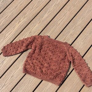 Misha And Puff Rust Bobble Knit Sweater